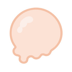 Fototapeta premium Abstract Blob Speech Bubble Shape