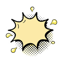 Fototapeta premium Comic Explosion Splash Frame Pop Art