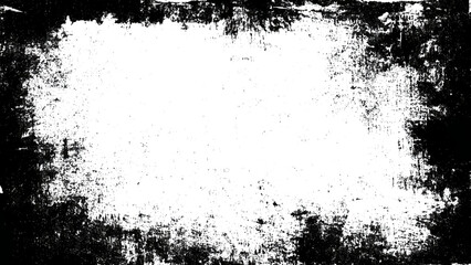 Grungy texture with white center and rough black edges overlay effect