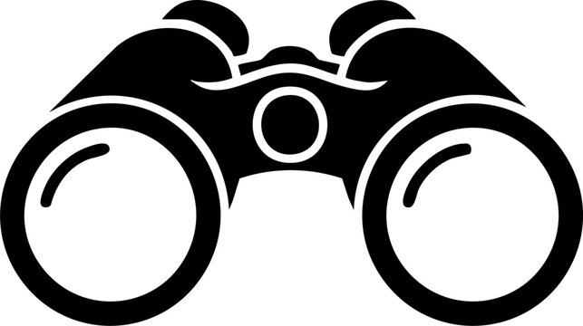 Field binoculars icon for outdoor exploration