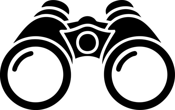 Portable binoculars icon for nature spying