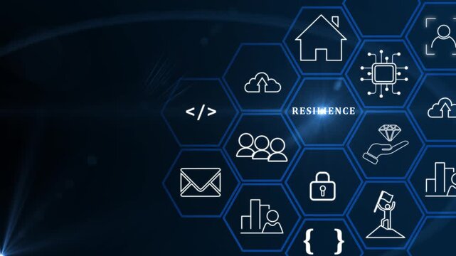 Resilience business for sustainable and inclusive growth concept. The ability to deal with adversity, continously adapt and accelerate disruptions, crises. Build resillience in organization concept.4k