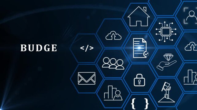 Budge planning and management concept. Company budget allocation for business or project management. Effective and smart budgeting. Plan, review, approve, allocate, analyze and optimize budgets.4k