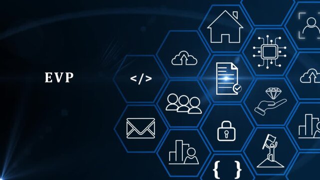 Employee value proposition (EVP) strategy concept. Attract, motivate and retain talented employees in a competitive job market through the corporate culture and benefits offering.4k motion video