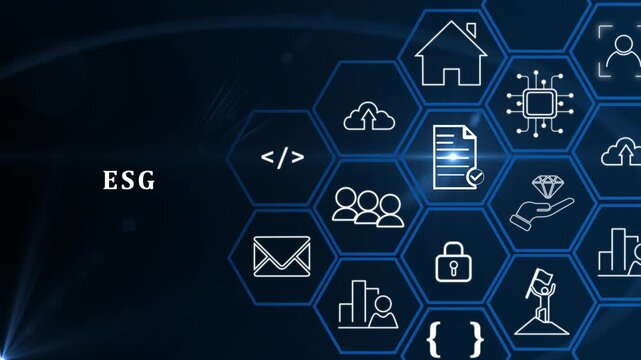 ESG integration concept. Positive impact to environmental, social and governance. Challenging ESG goals. ESG impact investing. Ethical and sustainable investing. Enhance ESG alignment of investments..