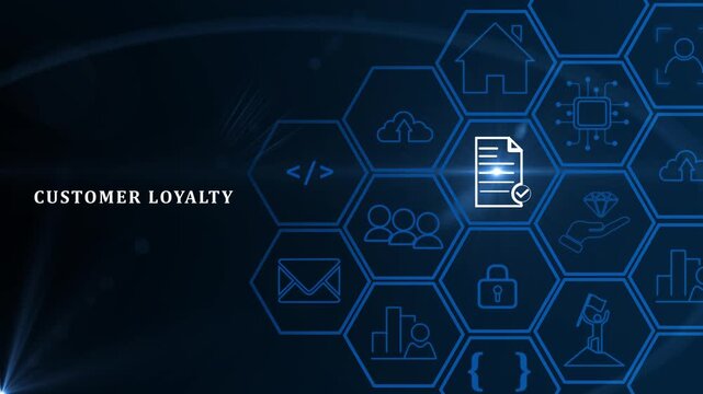 Build customer loyalty and retention concept. Developing strategies to create relationships with customers and build trust. By understanding customer needs and providing values.4k motion video