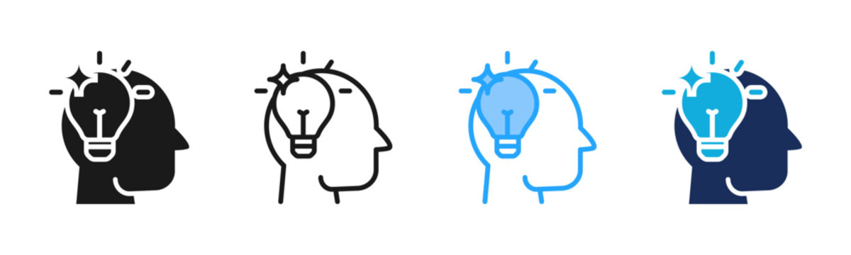 Personal Insight icon set multiple style collection