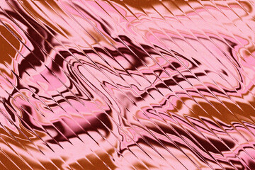 Obraz premium Gradient Glass Abstract Wavy Pink and Brown Fluid Background