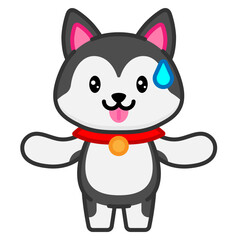Cute Husky Illustration