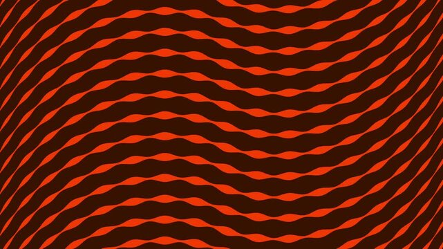 Wavy lines that repeat seamlessly in a modern and abstract orange background. Suitable for backgrounds, wallpapers, and textiles.