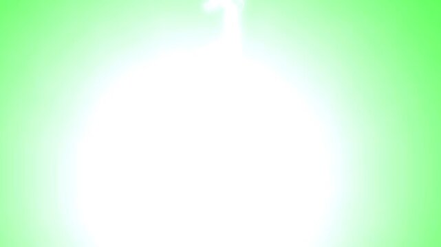 Lightning Thunder Spark Animation Green Screen
