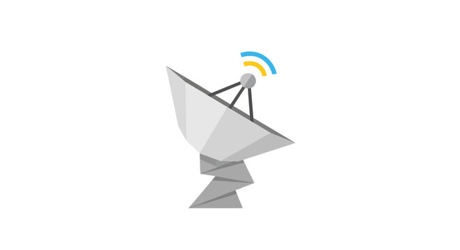 Large Dish Satellite Antenna Equipment.