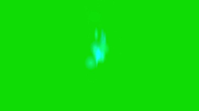 Magic Warp Glowing Swirling Energy Effect Animation on Green Screen
