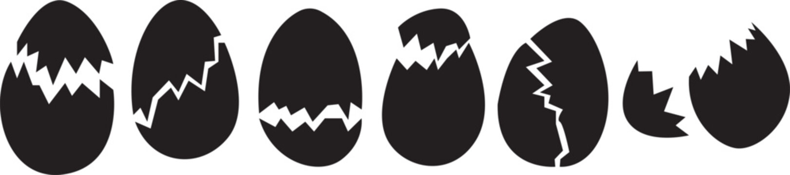 easter egg, cracked egg, broken egg, eggshell, eggshell icon, cracked eggshell, broken eggshell, egg break, egg cracking, egg shell, easter icon, easter vector, easter illustration, easter design, spr