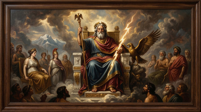 Zeus Greek mythology - Gods of mythology series