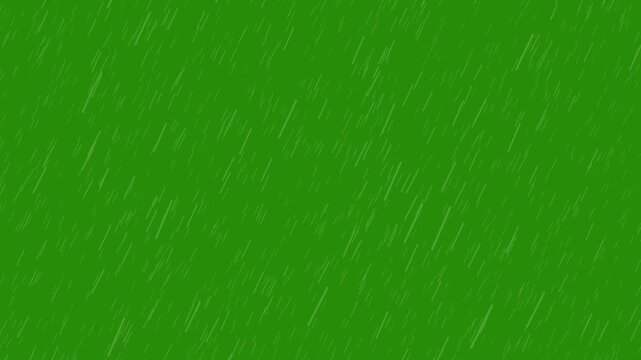 Rainfall Animation with green background
