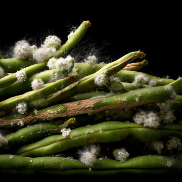 Green beans that have started to rot