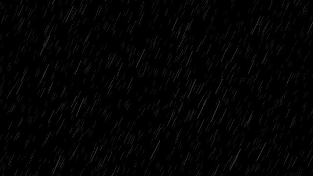Rainfall Animation with Falling Rain Drops Weather Effect
