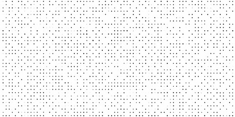 Dense pattern of small black dots covering a stark white background