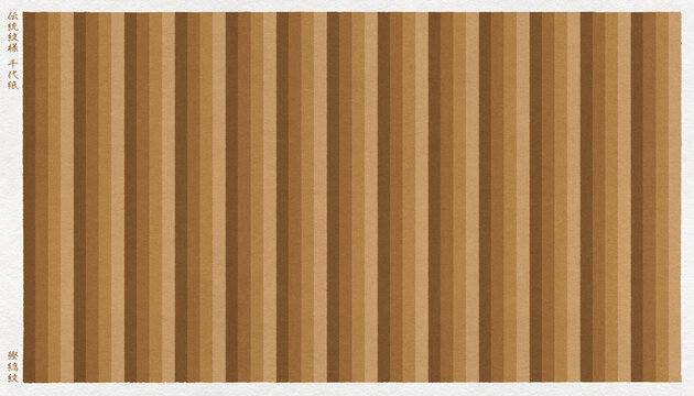 日本の伝統「鰹縞」模様を版画風に描いた、和紙の千代紙
