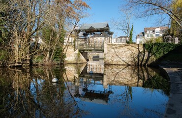 Fototapeta premium Jardin Japonais zen de l'Île de Versailles à Nantes