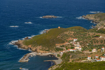 Fototapeta premium Wild Coastline and Bay of the Neapoli Voion Region, Laconia, Greece