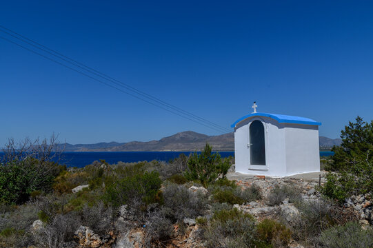 Small seaside chapel on Elafonisos, Greece  