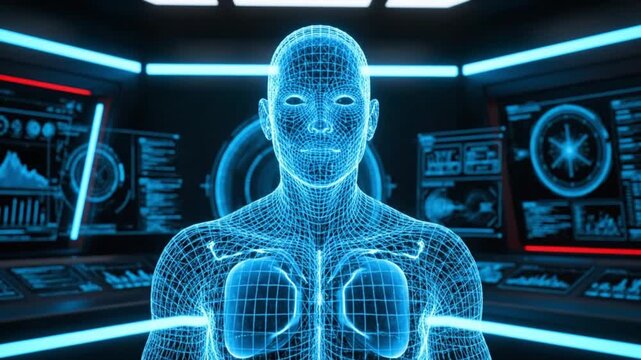 Training Simulation Environment Demonstrating Futuristic Digital Human Interaction