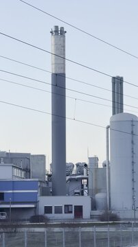 district heating plant near railway station