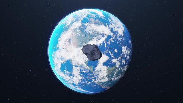Asteroid Approaches Earth for Atmospheric Entry