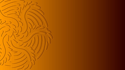 Minimalist 3D Carved Floral Ornament on Warm Golden Backdrop