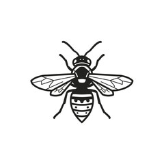 Obraz premium Simple Bee Icon vector illustration