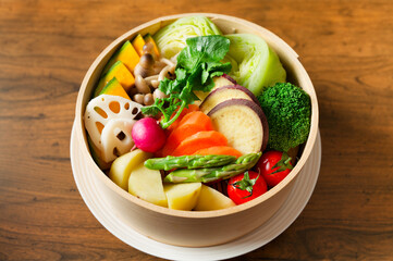 野菜のせいろ蒸し