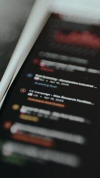 List of cyberattack types from a security monitoring tool
