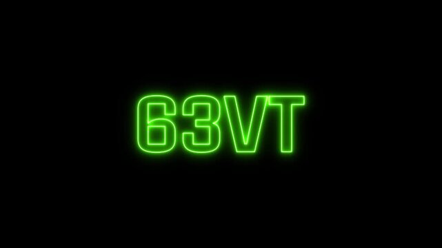 Vanuatu Vatu Neon Money Counting Animation from 0 to 500 VT for Digital Banking and Financial Content Creation