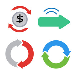 set of vector arrows