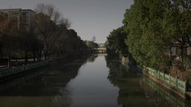 View of Chuangxin River in Shanghai, China