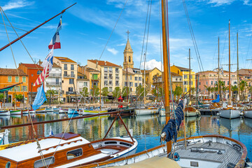 Scenic view of Sanary sur Mer in south of France 