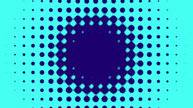 Dark blue with cyan equalizer VJ loop background animation