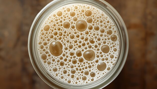 Sourdough starter active bubbles
