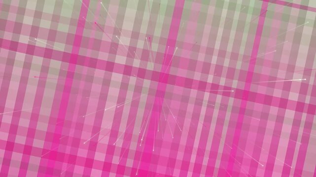 Pink Plaid Fabric Pattern Texture Background.