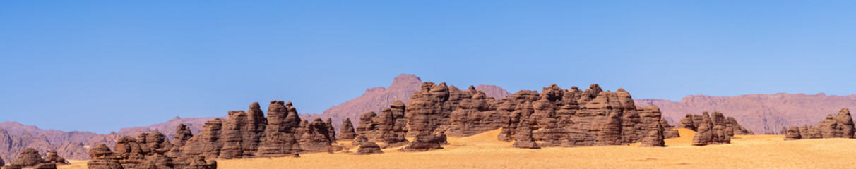 Tibesti Mountains, in the central Sahara of the extreme north of Chad. Tibesti is often called the roof of the Sahara, one of the most remote and least visited locations © Janos