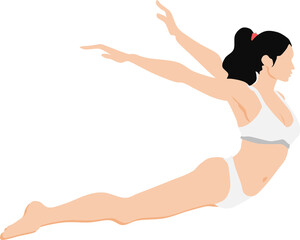 ダイエットに成功した女性のイラスト