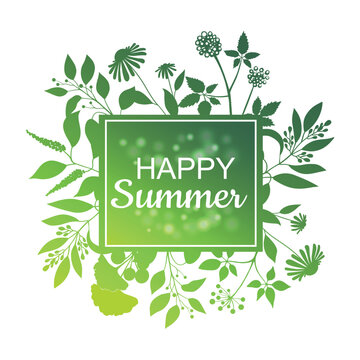 Happy Summer green card design
