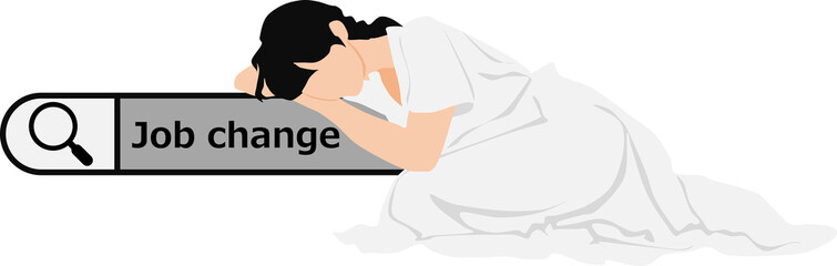 転職を決意するイラスト