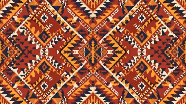 Traditional Southwestern Geometric Pattern Animation.