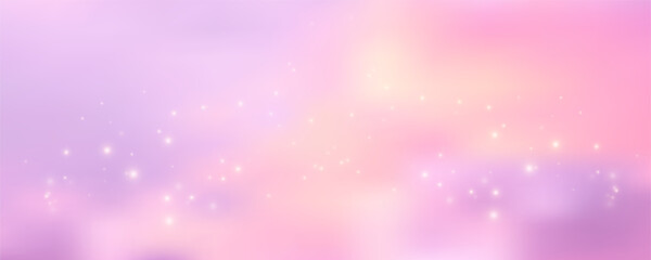 Pink gradient background with soft clouds and dreamy pastel sky, perfect for spring designs, posters, and aesthetic backdrops with warm sunset colors and gentle background texture. © Narin