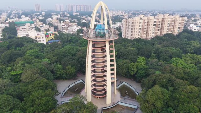 Aerial View of Anna Tower Anna Nagar Chennai India