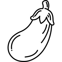 Eggplant Outline Icon