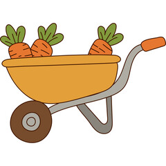 Wheelbarrow with Carrots